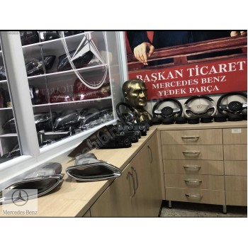 MERCEDES BAŞKAN TİCARET 2134903401 SAG EKZOST KROMU